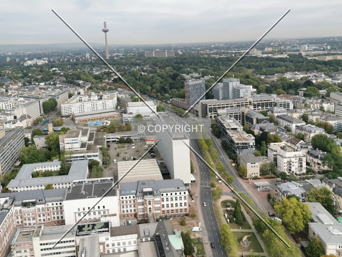 View over Frankfurt Bockenheim