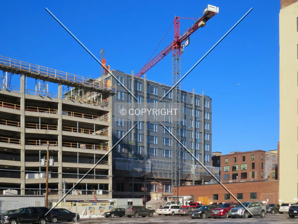 View to the north from 3rd Street & 7th Avenue North
