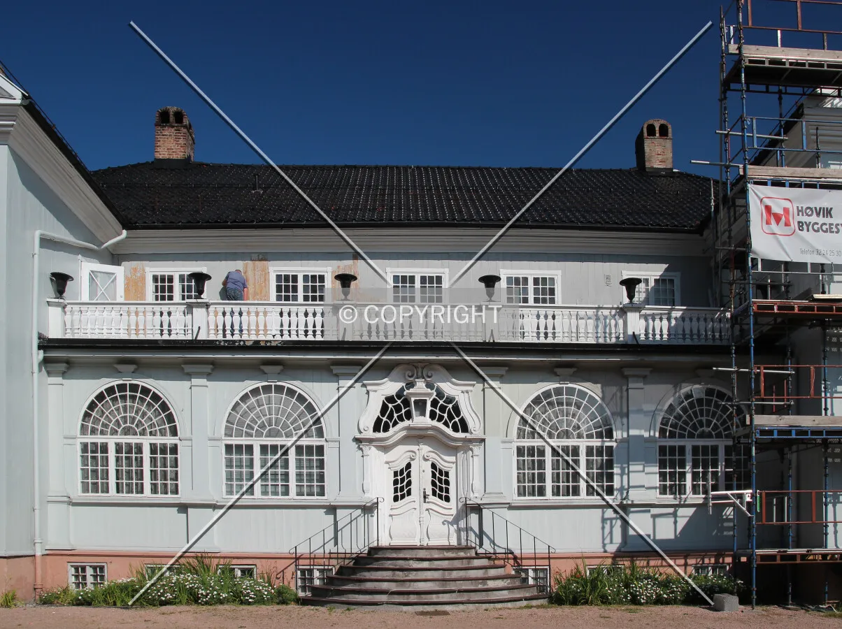View of the neo-baroque south facade with main entrance