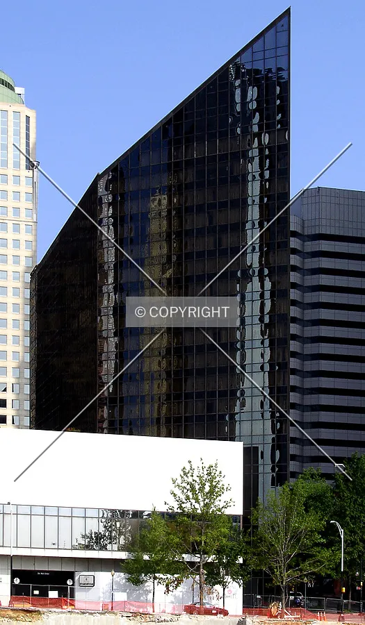 Looking northwest from the Charlotte Trolley Tracks