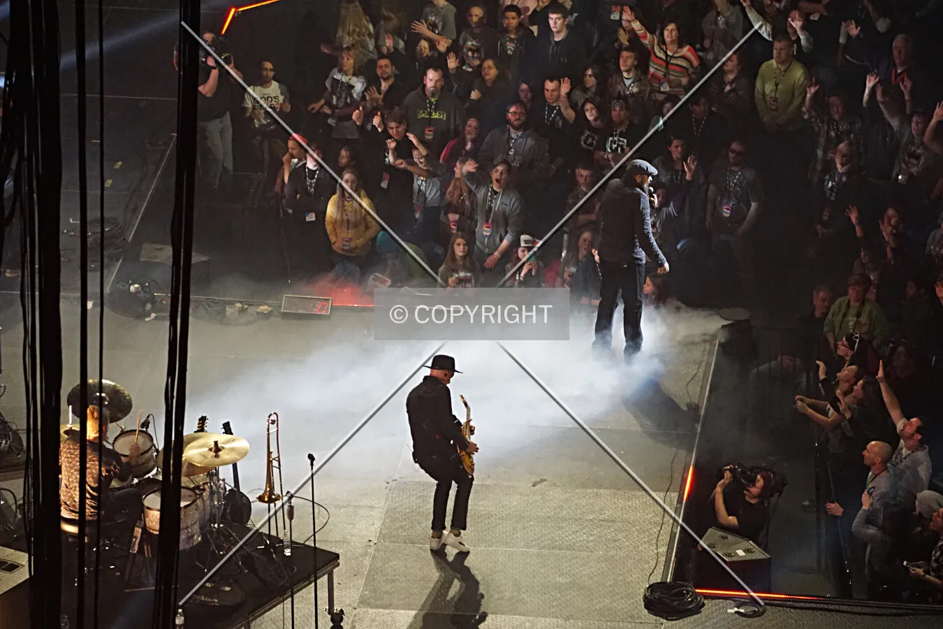 NewSong performs during the 2016 Winter Jam concert; January 23, 2016