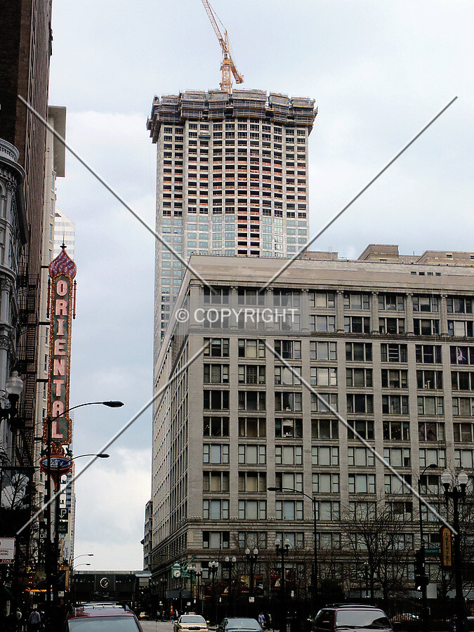 Looking east on Randolph Street