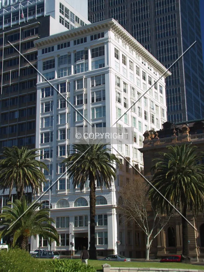 View southwest from Botanic Gardens