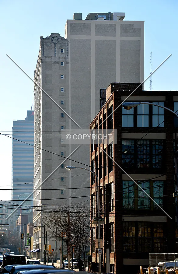 View from the northeast along 11th Street