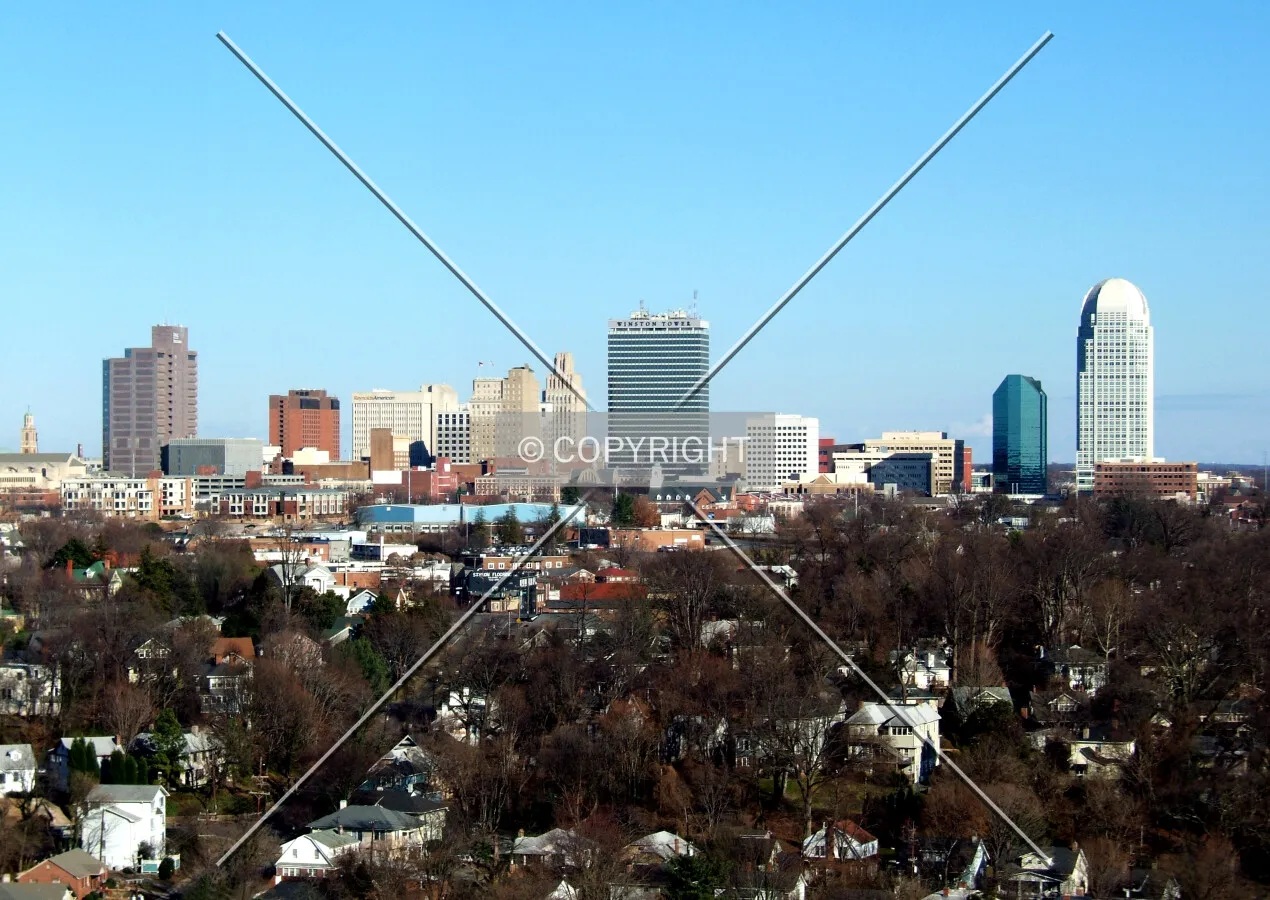 Downtown from the southwest