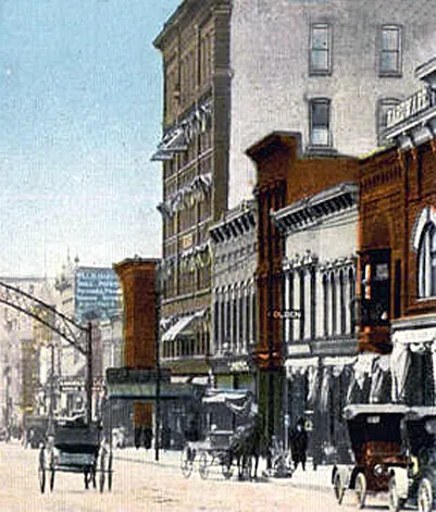 Vintage view from the southeast
