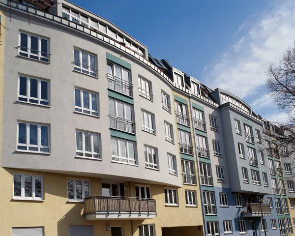 View of the facade