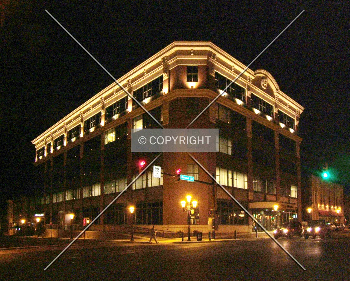 View from the southwest at New and Broad streets