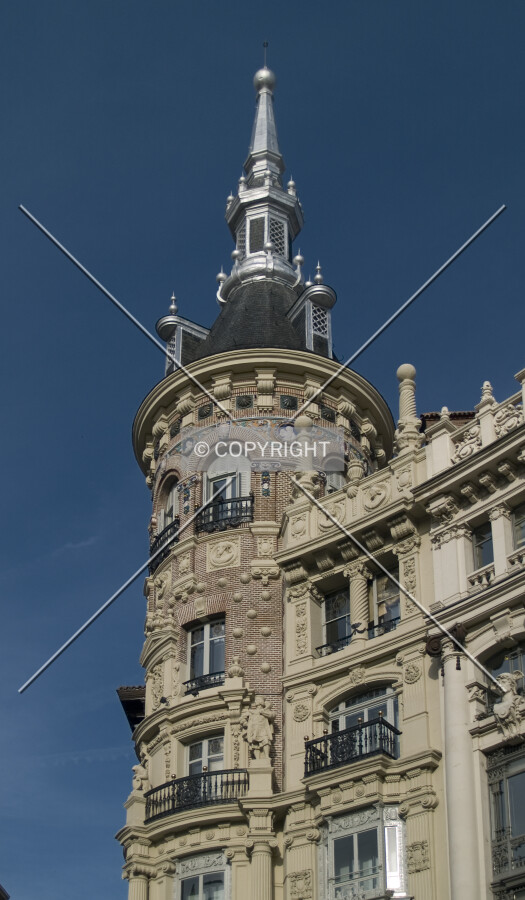 Looking up from the west