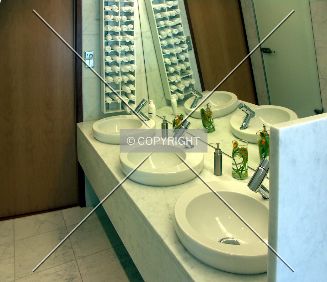 Sinks in men's room