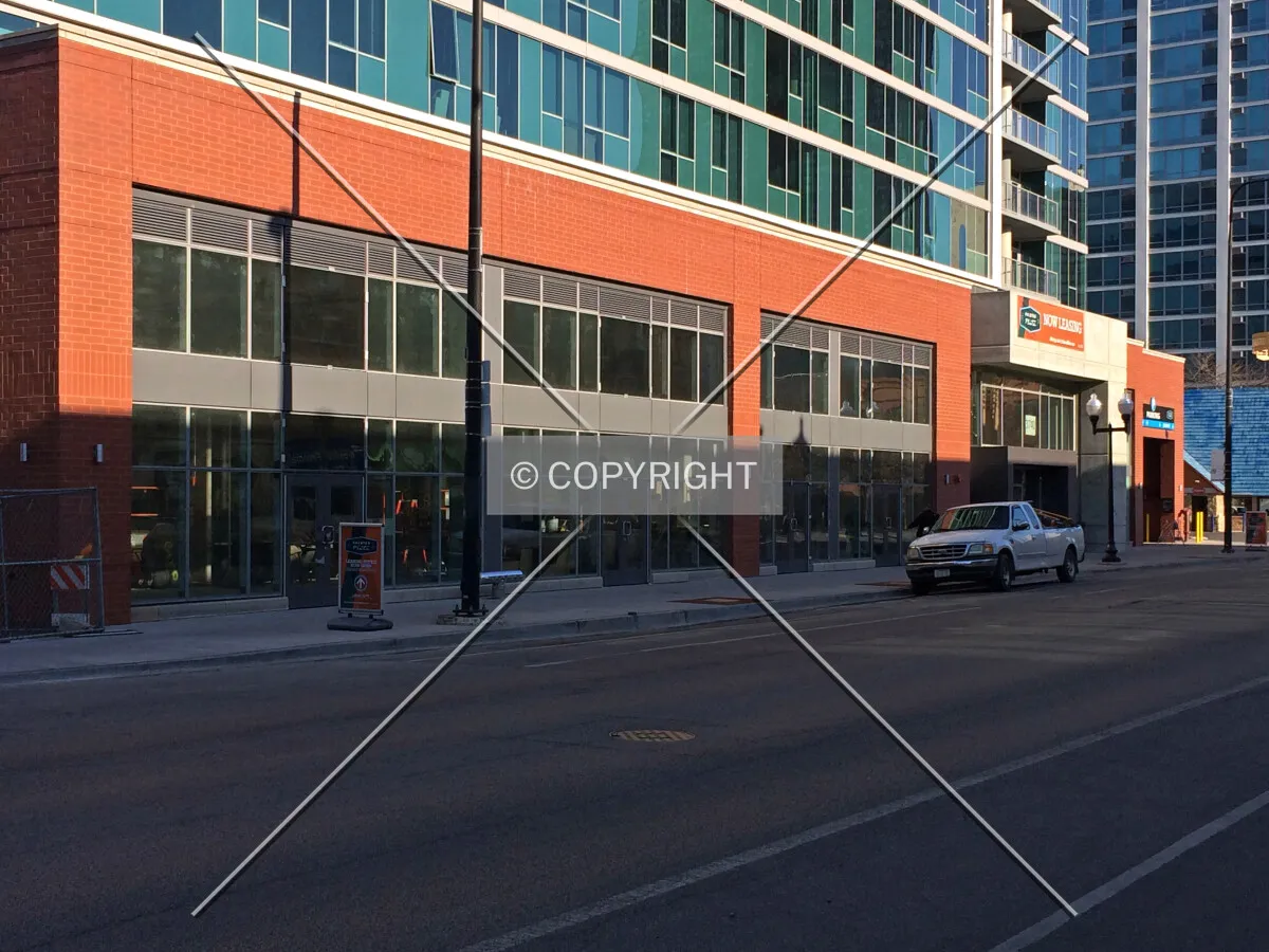Base along Halsted Street; April 23, 2014.