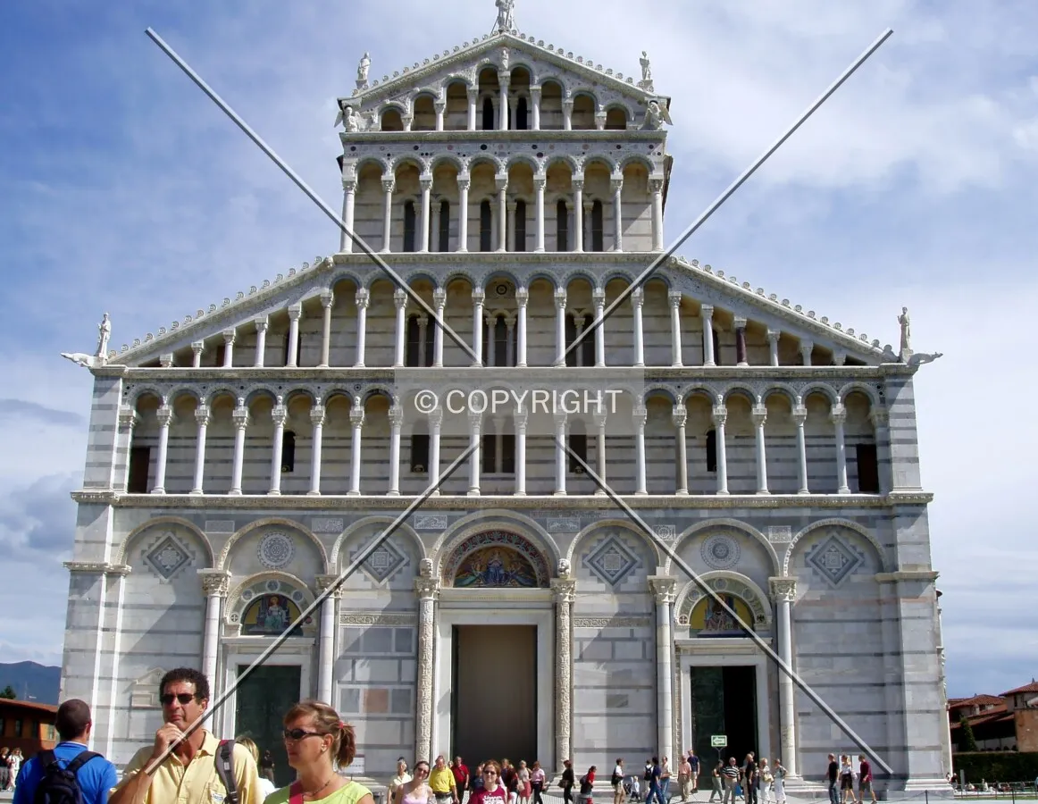Front facade seen from Baptistry entrance