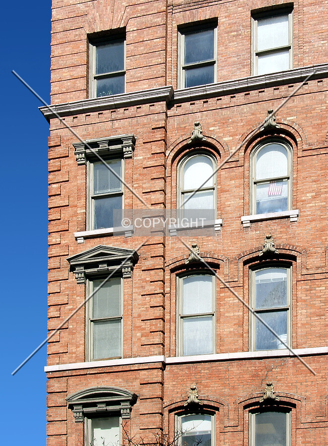 Facade details from the southeast