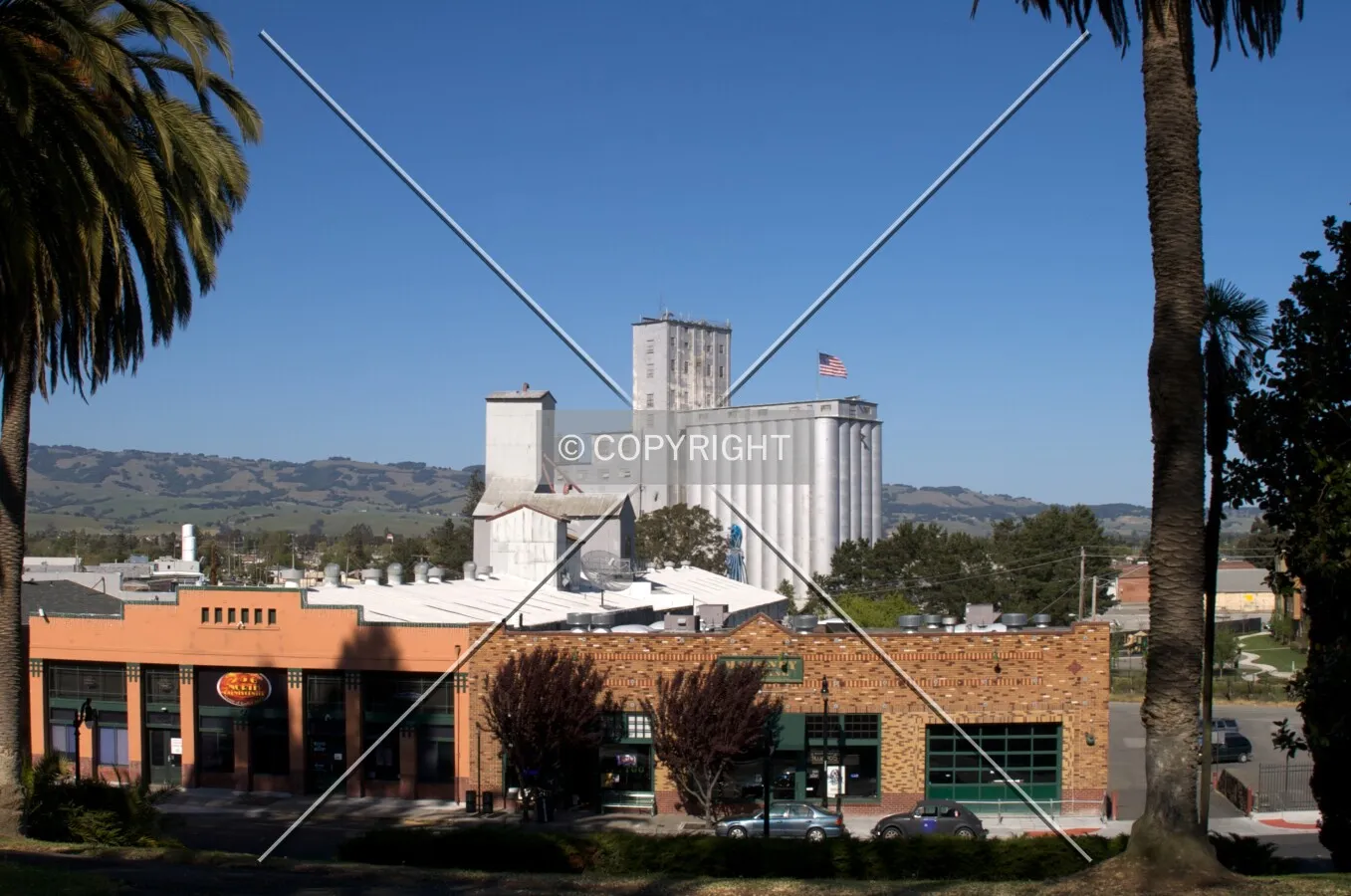 Looking east from Downtown