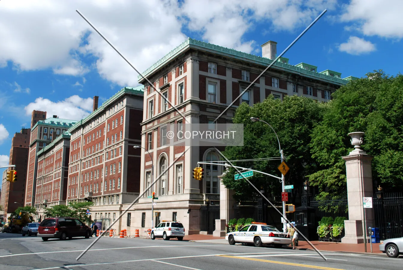 Looking westward along Amsterdam Avenue