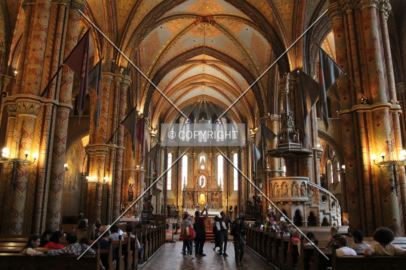 View down the nave