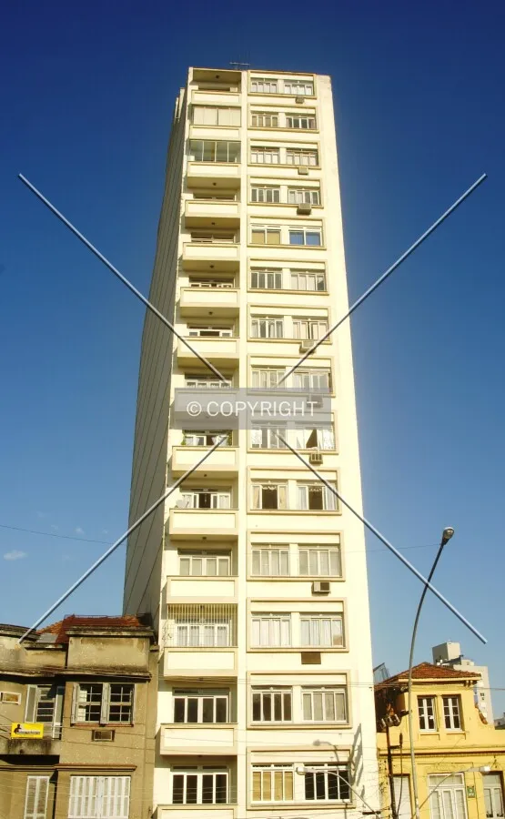 Looking up from across João Pessoa Avenue