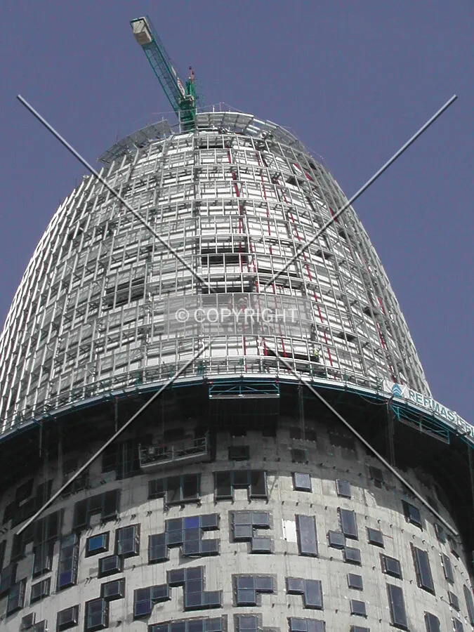 Steel dome seen from west