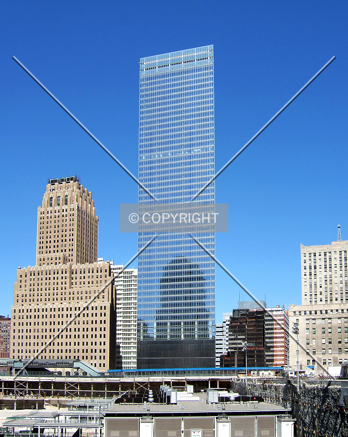 View from the south across the World Trade Center site