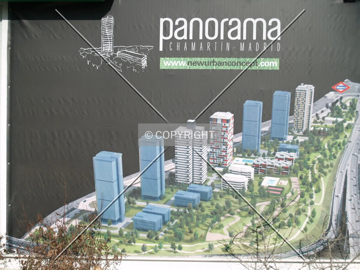 Model of the project at site