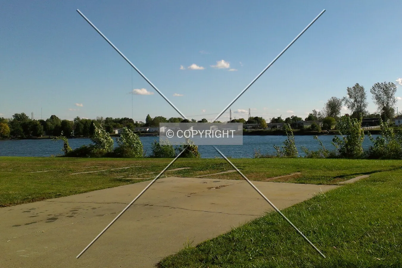 View of the lake from the north