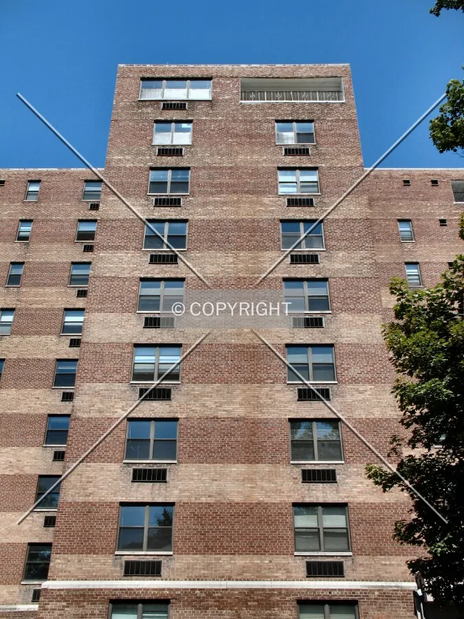 Looking up from East 13th Street