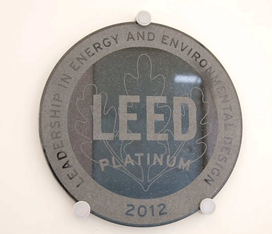 LEED plaque