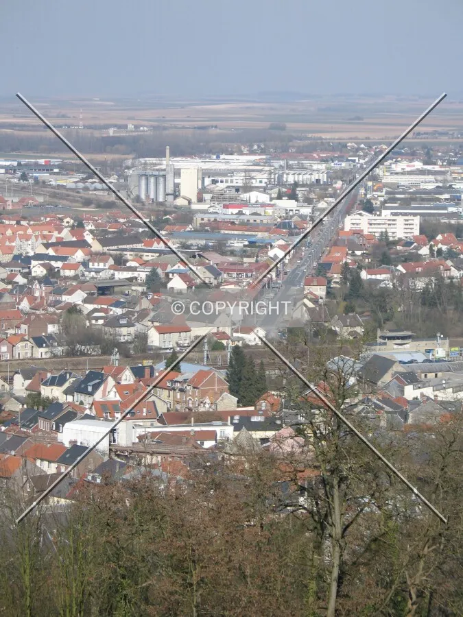 Looking north from the old city