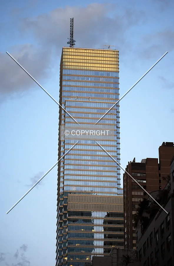 Upper floors at dusk