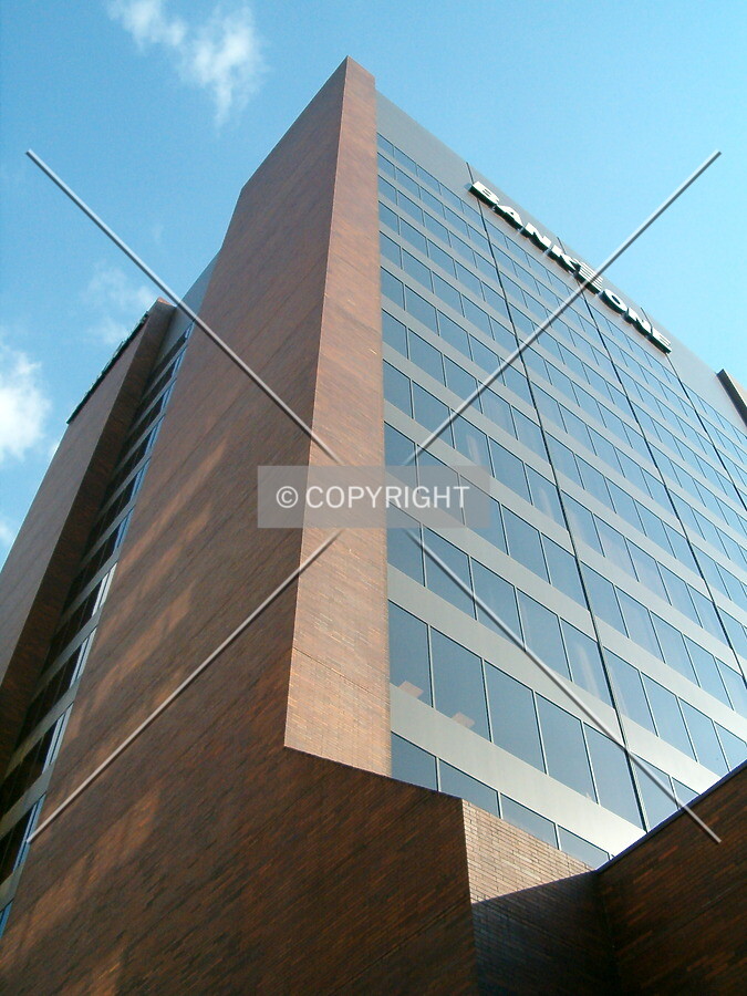 Looking up from Edwards Street