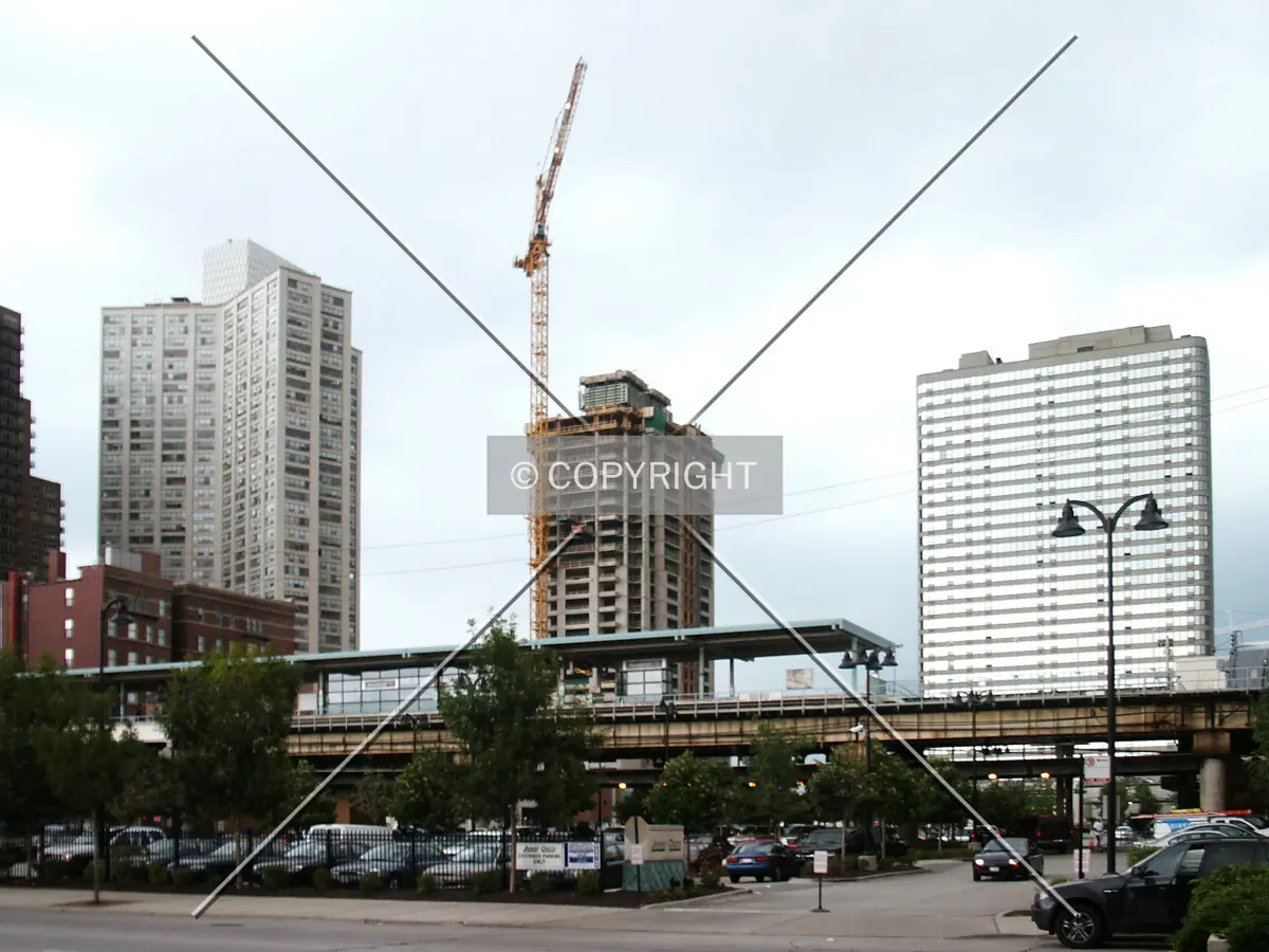 Looking northeast from State Street