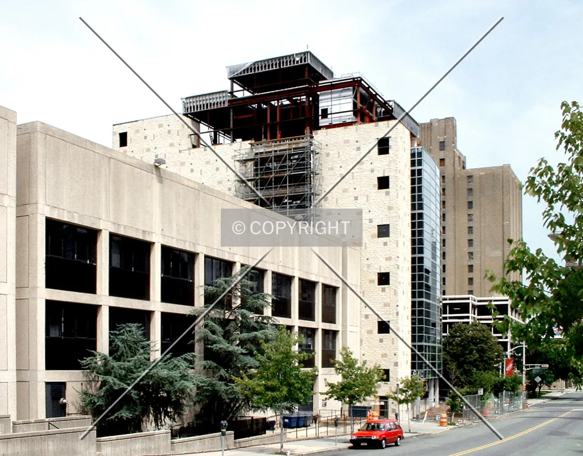 View from the west across Warren Street