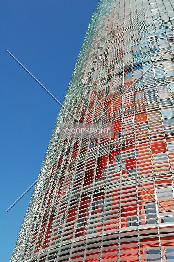 Facade colour, from red to blue