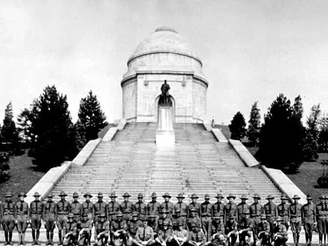 Vintage view from the southeast