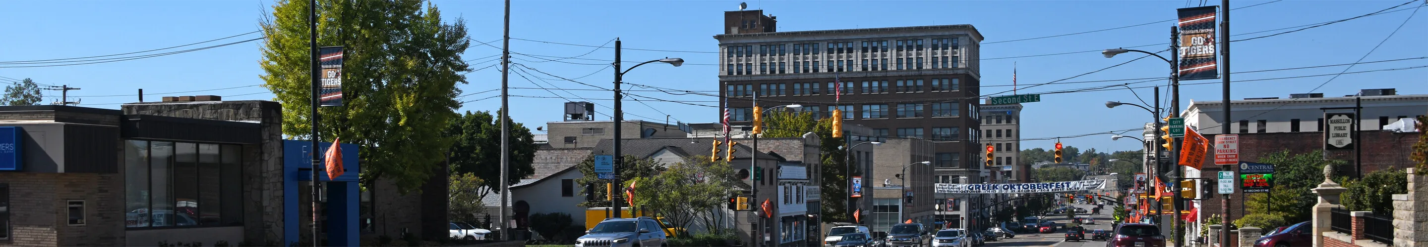 Downtown from the northeast