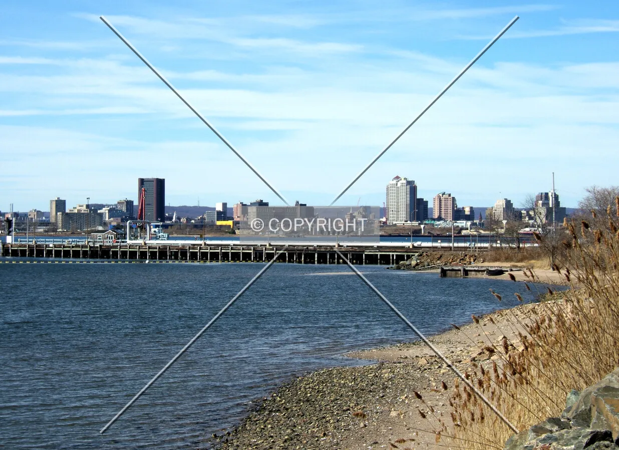 Downtown from the southeast