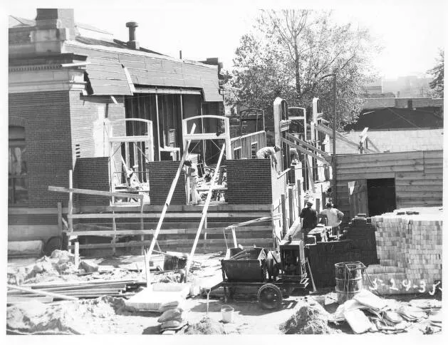 Rear addition construction; 1935