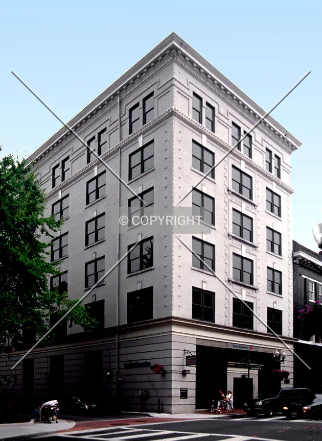 View from the northwest along Jefferson Street