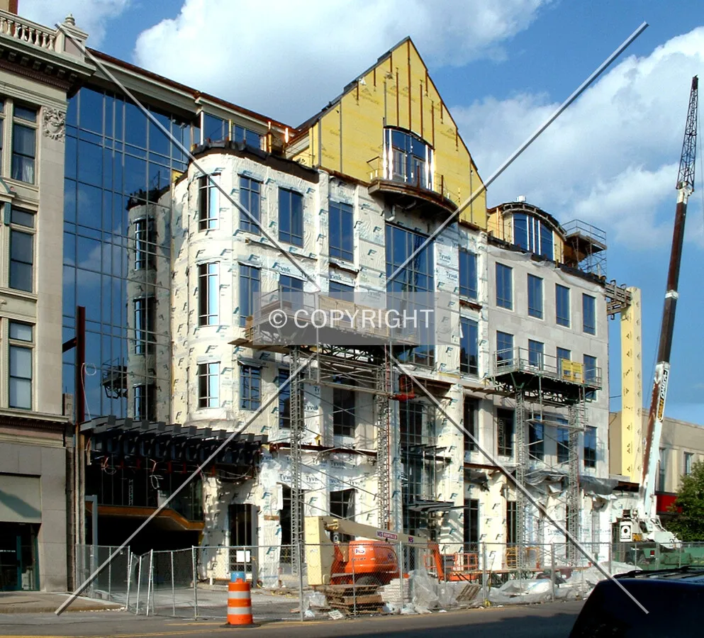 View from the southwest across Lackawanna Avenue