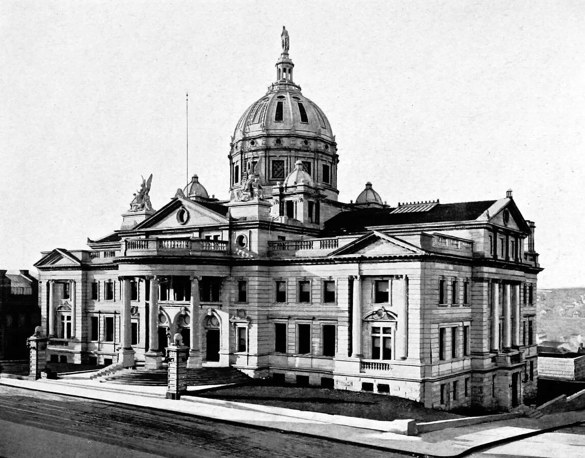 Vintage view from the northeast