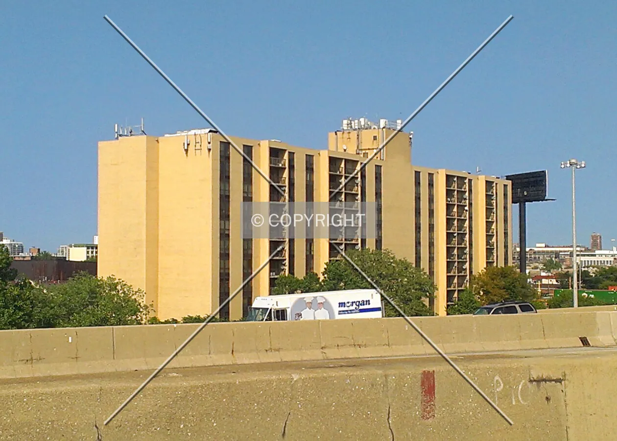 View from the Dan Ryan Expressway to the southwest; August 29, 2012
