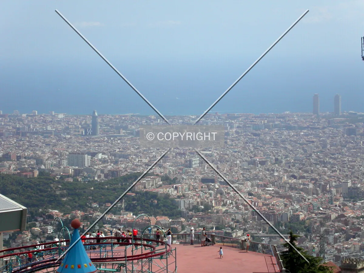 The city seen from El Tibidabo