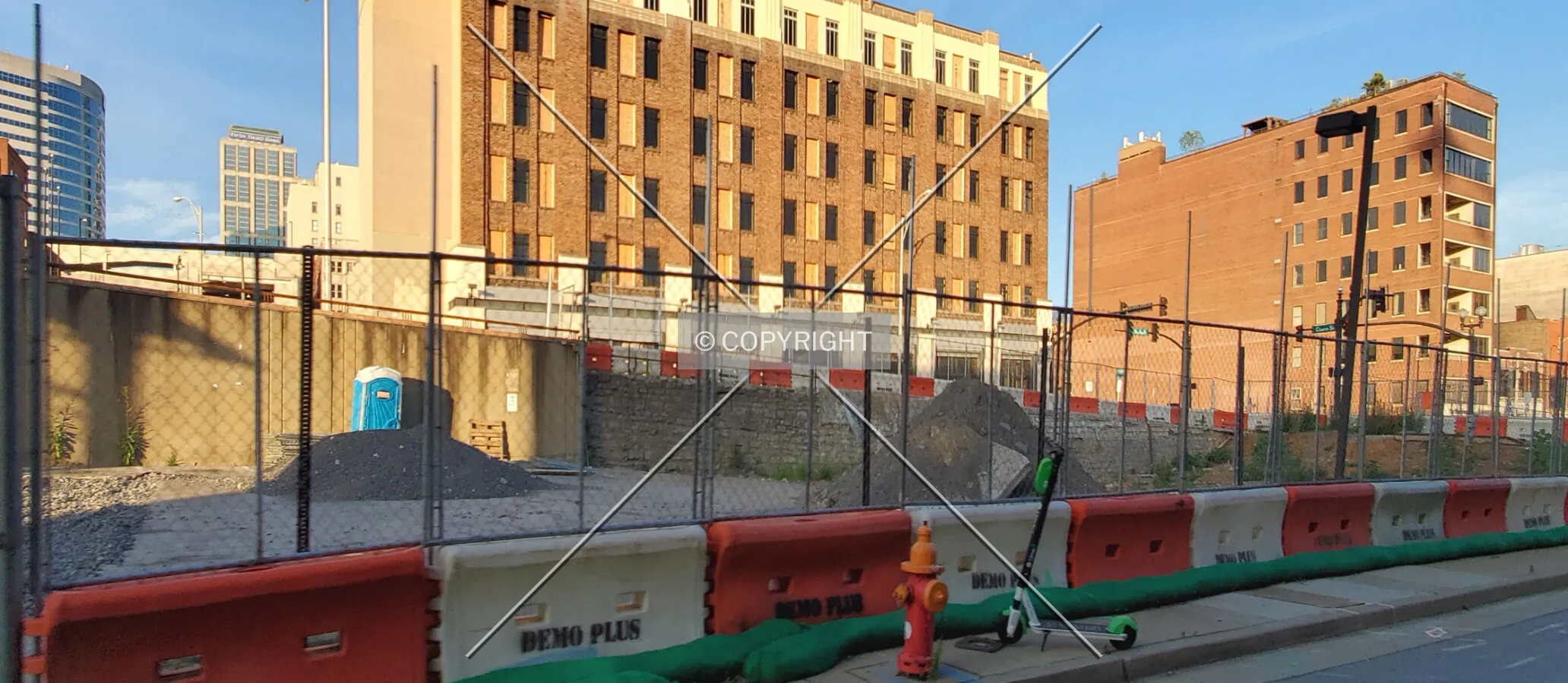 Site work from the northwest; July 3, 2020