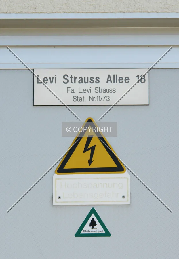 Warning sign - high voltage