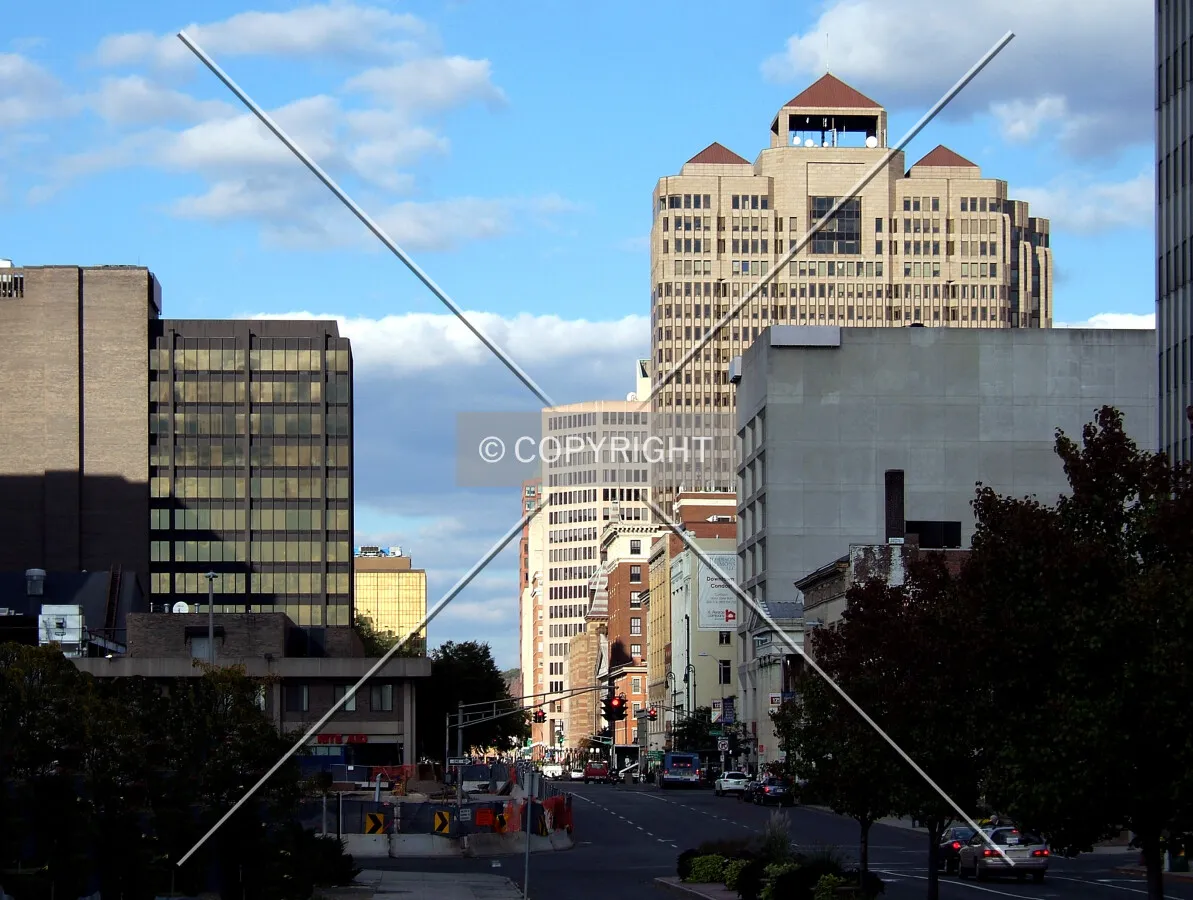 View northeast from George Street