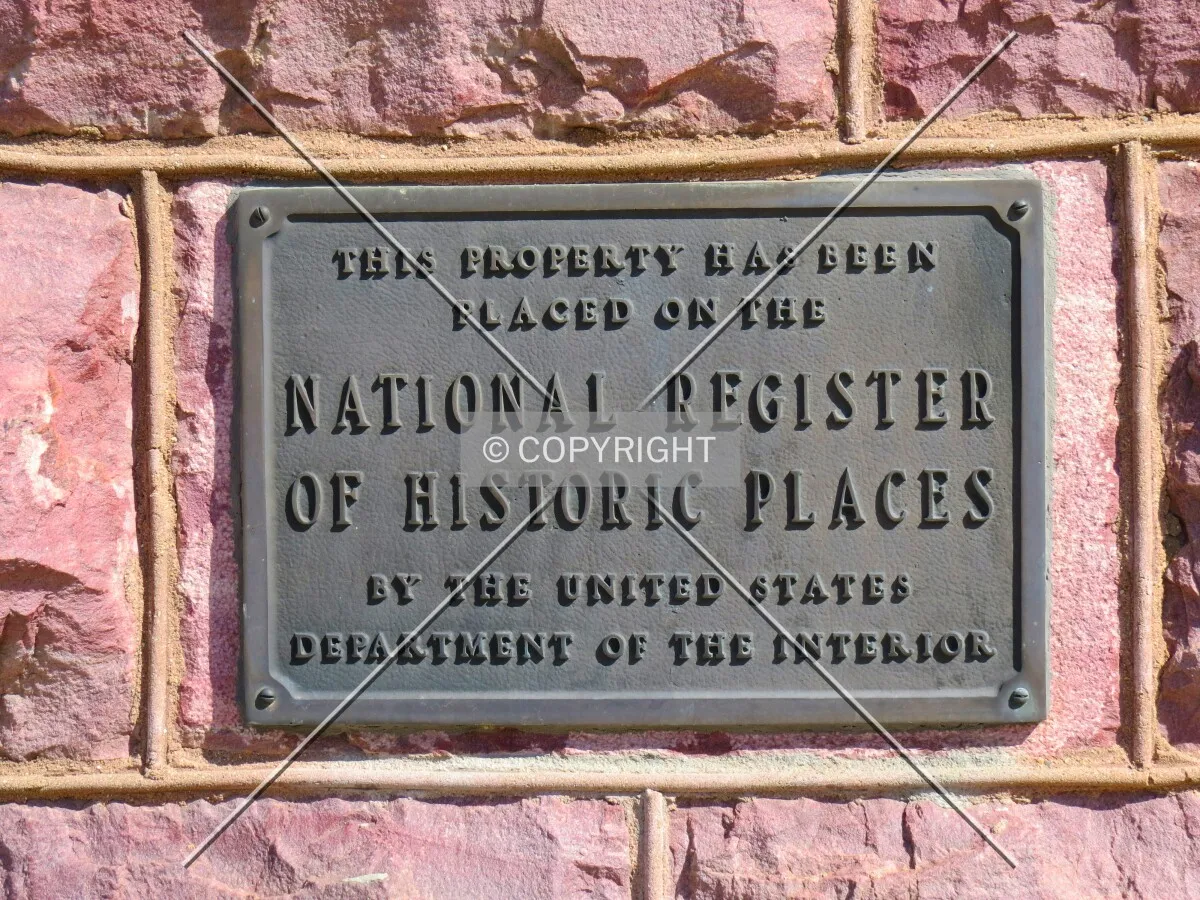 National Register of Historic Places plaque