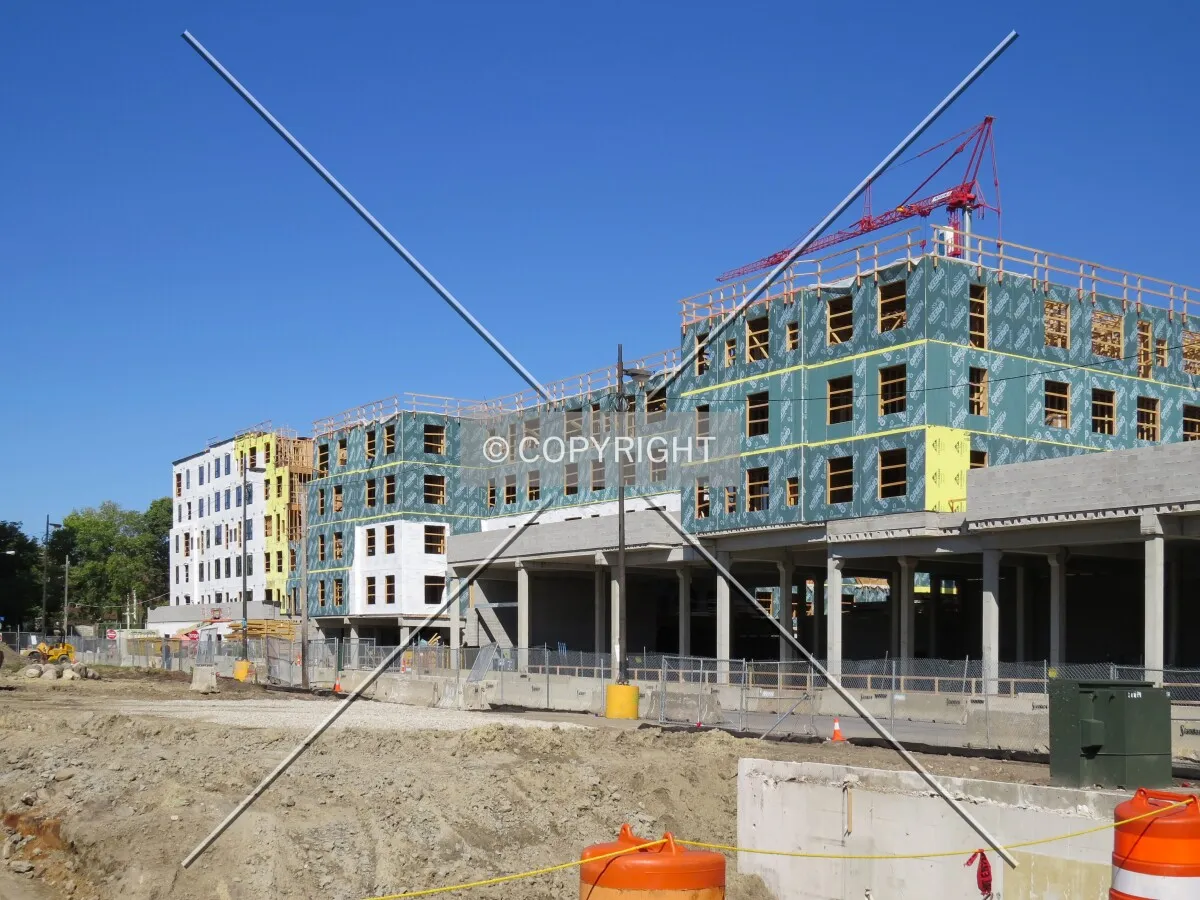 View to the northwest from 14th Avenue SE