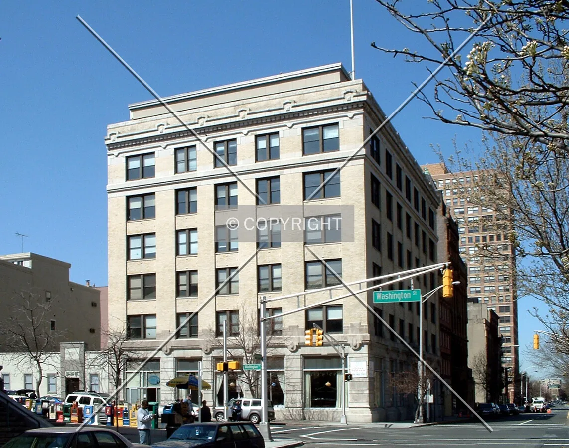View from the northeast along Montgomery Street
