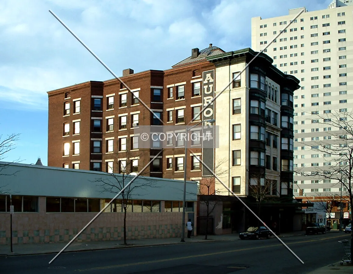 View from the southwest along Main Street