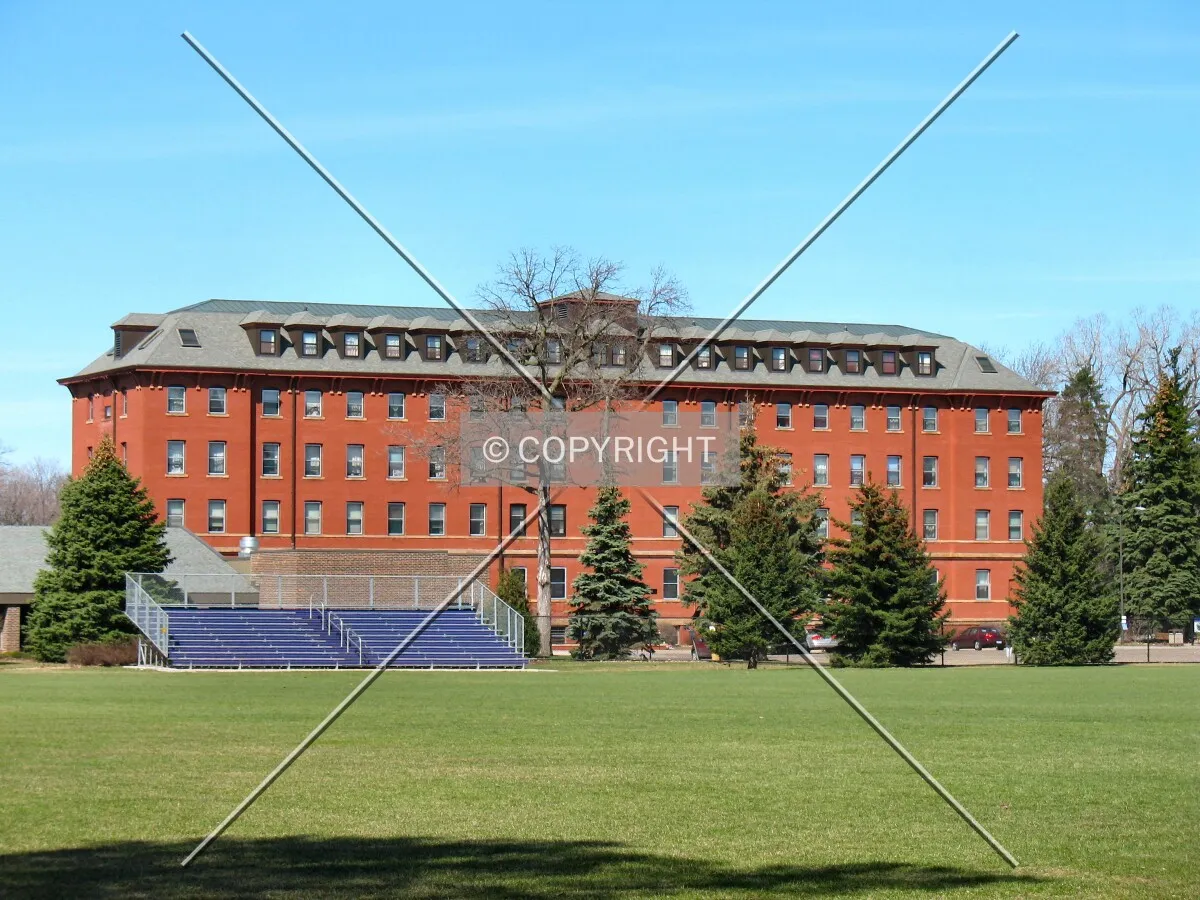 Distant view to the northwest from Cretin Avenue & Goodrich Avenue